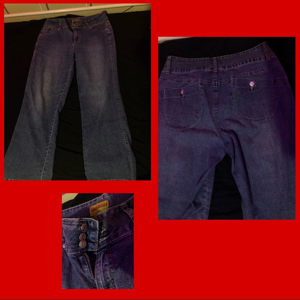 bootcut blue jeans!